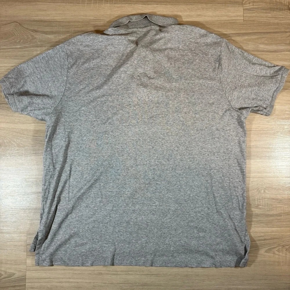 Polo‎ Ralph Lauren Gray Short Sleeve Polo Shirt 3XB Big 3XL Pony Logo
